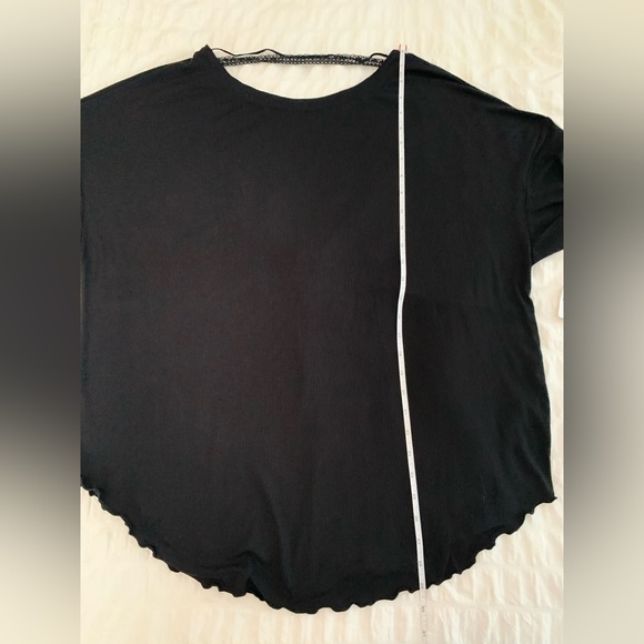 NWT Free People Black Long Sleeve Ribbed Tunic - Picture 13 of 16